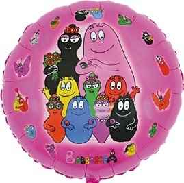 (#) Barbapapa pink 21", M 21inch Rund Metallic Folienballon Ø53cm, in SB-Verpackung Art.Kat. F323