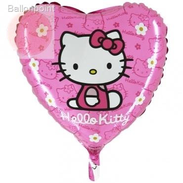 (#) Hello Kitty gänsebl.pi18", M 18inch Metallic Folienballon Ø45cm