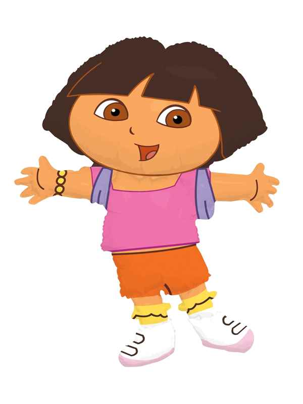 FOBF081-09269E-SB Dora the Explorer, Lizenz Figuren-Folienballon Suppershape