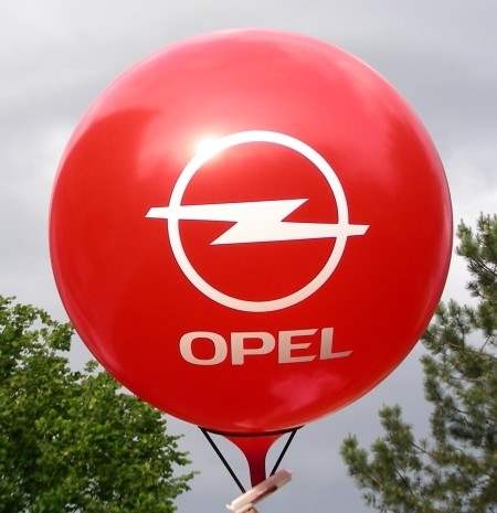 MR225-101-21H-G-OPEL Ø~80cm 2seitig bedruckter Motivriesenballon