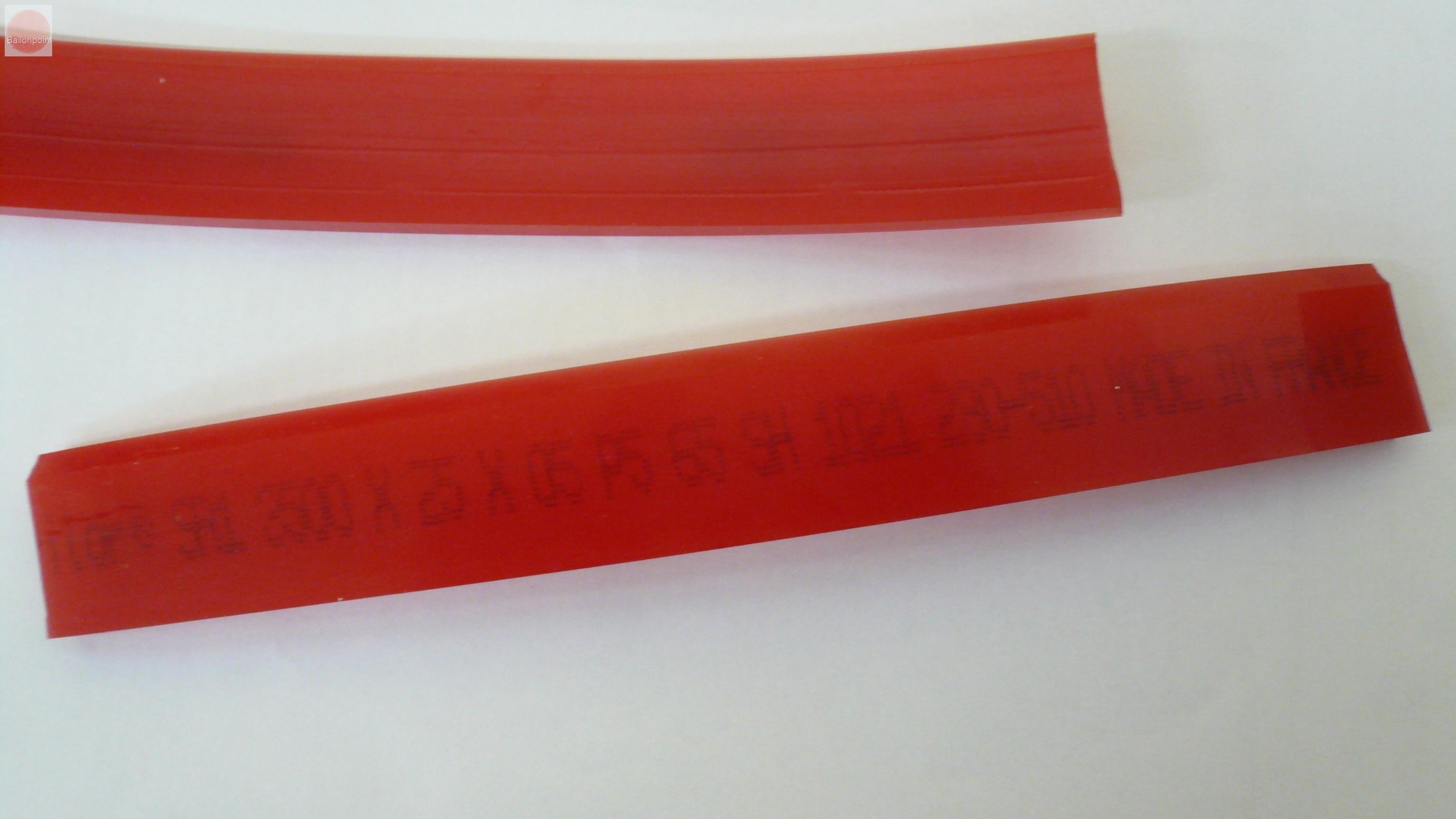 Rakelgummi Serilor SR-1 3500x25x5 P5 65Shore, Farbe Rot