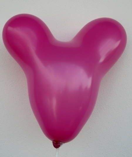 F14nU  Katze Neu ~45cm, MAGENTA, Latexfigur Katze,