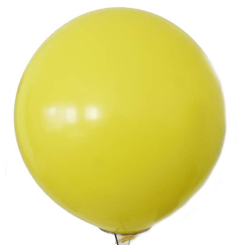 RR225  Ø80cm  GELB, Kugelrunder Riesenballon extra stark, Typ XL - unbedruckt. Bestens geeignet für