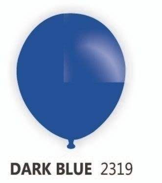 R100T-2319-00 nominal size 33cm/12inc Ø 26/36cm roundballoon Pastel color dark blue, non printed