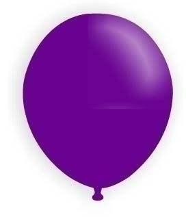 Ø 33cm    VIOLETT Rundballon Nennweite 33cm/12inch Modell R100T, Packung zu 100 Stück