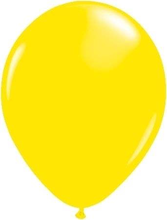 R085Q Ø 28cm / 11inch GELB Luftballon , Umfang ~90/104cm ; Form Tropfenform/Birnenförmig