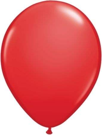 R085Q Ø 28cm / 11inch ROT  Qualatex Luftballon Standardfarbe, Umfang ~90/104cm ; Form Tropfenform/Birnenförmig
