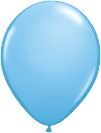 R085Q Ø 28cm / 11inch HELLBLAU Luftballon Standardfarbe, Umfang ~90/104cm ; Form Tropfenform/Birnenförmig