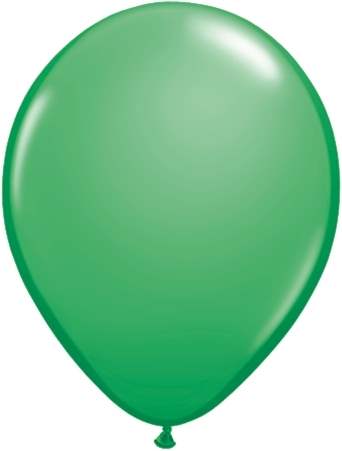 R085Q Ø 28cm / 11inch WINTERGRÜN Qualatex Luftballon Standardfarbe, Umfang ~90/104cm ; Form Tropfenform/Birnenförmig