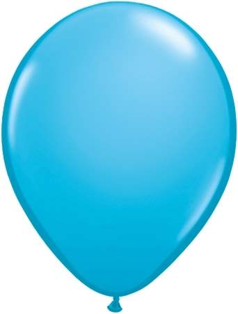 R085Q Ø 28cm / 11inch ROBINBLAU Qualatex Luftballon Standardfarbe, Umfang ~90/104cm ; Form Tropfenform/Birnenförmig