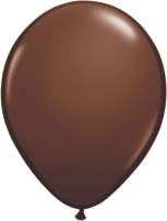 R085Q Ø 28cm / 11inch SCHOKOBRAUN Qualatex Luftballon Standardfarbe, Umfang ~90/104cm ; Form Tropfenform/Birnenförmig