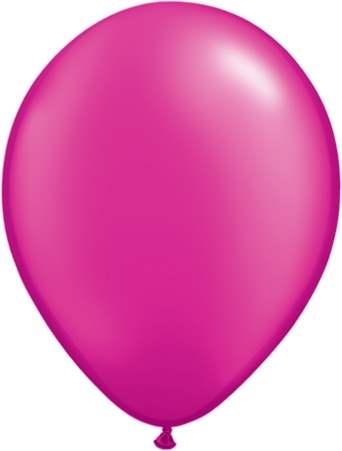 R085Q Ø 28cm / 11inch PERL MAGENTA Luftballon Perlenfarbe, Umfang ~90/104cm ; Form Tropfenform/Birnenförmig