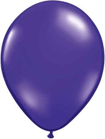 R085Q Ø 28cm / 11inch PERL QUARZVIOLETT Luftballon Perlenfarbe, Umfang ~90/104cm ; Form Tropfenform/Birnenförmig