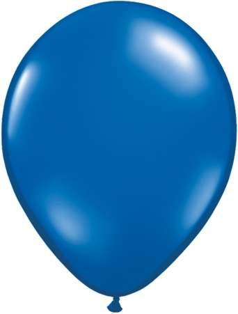 R085Q Ø 28cm / 11inch PERL SAPHIRBLAU Qualatex Luftballon Perlenfarbe, Umfang ~90/104cm ; Form Tropfenform/Birnenförmig