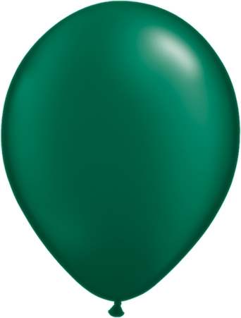 R085Q Ø 28cm / 11inch PERL SMARAGDGRÜN Luftballon Perlenfarbe, Umfang ~90/104cm ; Form Tropfenform/Birnenförmig