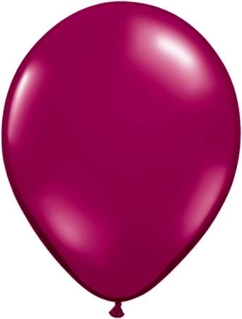 R085Q Ø 28cm / 11inch PERL BURGUND Luftballon Perlenfarbe, Umfang ~90/104cm ; Form Tropfenform/Birnenförmig