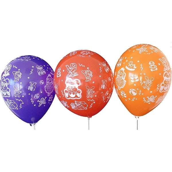 MR100-2999-51H-Girl motiv balloon, balloncolor assortet, price per pcs