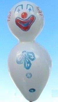 F12c-160-199-S Clown dolly standard Balloon colour