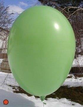 Ø 100cm GRÜN Rieseneiballon XXL (Ovale-form) , Typ RS320 ohne Aufdruck