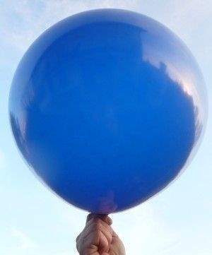 R150 Ø55cm     Dunkelblau,  Größe Riesenballon Typ S - unbedruckt