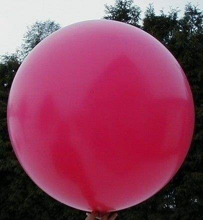 R175  Ø60cm   ROT, Riesenballon extra stark, Größe Typ M - unbedruckt