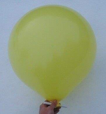 R175  Ø60cm  GELB, Riesenballon extra stark, Typ M - unbedruckt