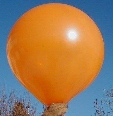 R175  Ø60cm   Orange, Größe Riesenballon extra stark, Typ M - unbedruckt