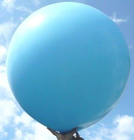 R265  Ø100cm  Hellblau, Größe Riesenballon extra stark, Typ XL - unbedruckt