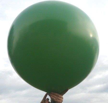 R350 Ø 120cm   DUNKELGRÜN,  Größe Typ XXL - unbedruckt, Riesenballon extra stark