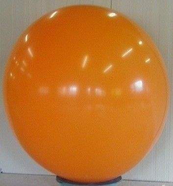 R350 Ø 120cm   ORANGE,  Größe Typ XXL - unbedruckt, Riesenballon extra stark