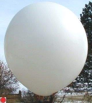 R350 Ø 120cm   WEISS, Größe Typ XXL - unbedruckt, Riesenballon extra stark