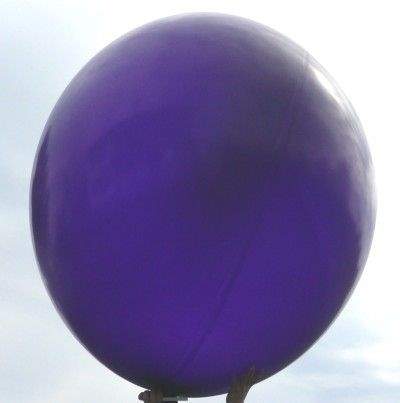 R350 Ø 120cm   VIOLETT,  Größe Typ XXL - unbedruckt, Riesenballon extra stark