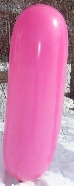 Z165 165cm Riesenzeppelin  PINK,  länge ca.165cm Ø49cm, Riesenzeppelinballons Typ XL, unbedruckt, Lieferung ohne Ballonverschluss unaufgeblasen.