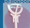 ZBST-104 Ballonstabe mit Klapp-Halterung in Blau, Länge 35cm/Ø 5mm