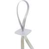 ZF4-Weiss Ballon-Schnellverschlüsse mit Polyband 1,2 m,  VPE 100 Stück