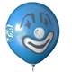 MR100B-104-12H-G Motiv Clown face printed 1site/2color Motiv Clown face Ballooncolor  BLUE