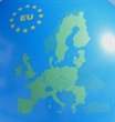 R150-104-12H Motiv EU Politisch with star circle printed 1site/2color  BLUE