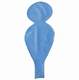 F12U Puppe ~55cm, BLAU , Latex Figurenballon Puppe