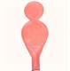 F12U Puppe ~85cm, ROT , Latex Figurenballon Puppe