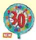 30ter Birthday Bunter Folienballon