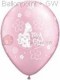 R085Q-0246-Latexballon Rund Geburt Ø28cm, Druck It's a Girl - Soft Pony