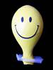 R135Q-40087 Smile in Gelb Latexballon Rund in Gelb Ø40cm, inkl. Druck