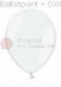R085B-4070-00 Ø28cm Metallic weiss Rundballon Standardqualität, unbedruckt