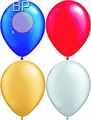 R100B-4999-00-U Ø35cm Metallic Rundballon, Ballonfarbe bunter Mix Standardqualität, unbedruck