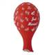 BMR100-51 wedding motiv balloon, balloncolor red, price per piece, 5 site printed