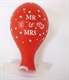 BMR100-51 wedding motiv balloon, balloncolor red, price per piece, 5 site printed