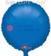 FOBR045-006BA Uni-Folienballon Ballonfarbe Blau, Form Rund Ø 45cm (18") unaufgeblasen