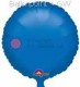 FOBR045-006BA Round-Foilballoon 18" 45cm, Solid colours blue, uninflated, price per ea