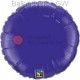 FOBR045-044BA Uni-Folienballon Ballonfarbe Violett, Form Rund Ø 45cm (18") unaufgeblasen