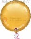 FOBR045-121E Round-Foilballoon 18" 45cm, Solid colours gold plain, uninflated price per ea